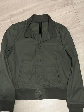 Neil Barrett Men's Olive Green Button-Front Jacket